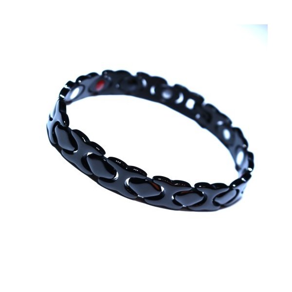 ゲルマニウムブレスレット ブラック 黒 メンズ レディース 磁気ブレスレット ゲルマニウム ブレスレット 静電気除去 雑貨屋リエット