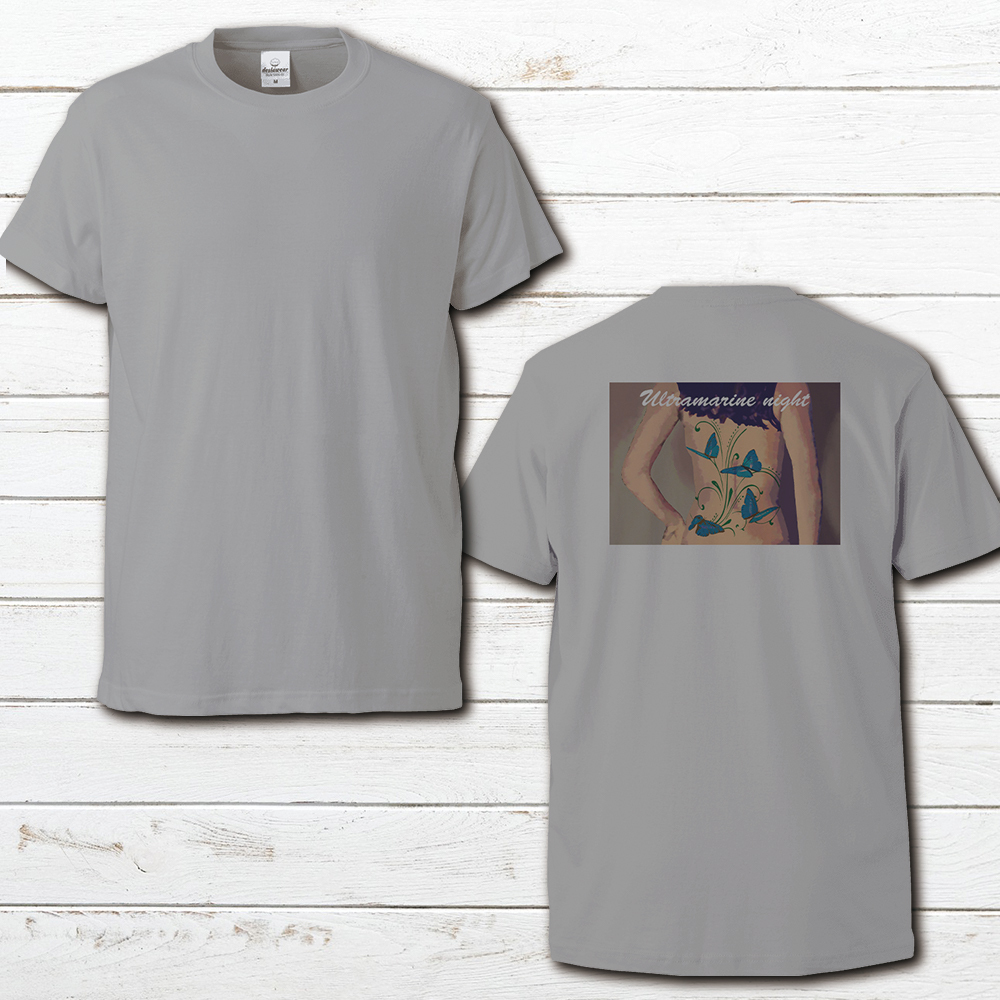 Tシャツ グレー イラスト 女の子 メンズ レディース おしゃれ 個性的 おすすめ 人気 イラストレーター クリエイター 絵師 半袖シャツ タイトル 群青の夜 カラーグレー 作 んご Iphoneケース Tシャツ メンズ スマホケース レディース Etc 雑貨屋アリうさ