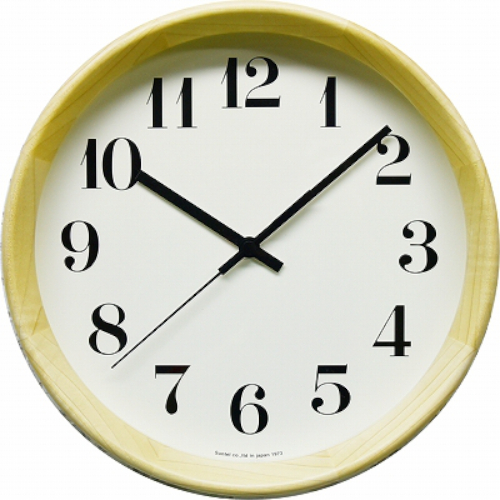 掛時計 電波時計 日本製 木製 おしゃれ シンプル 時計 壁掛け時計 インテリアクロック ラウンド 丸形 北欧 ナチュラル 雑貨屋リエット