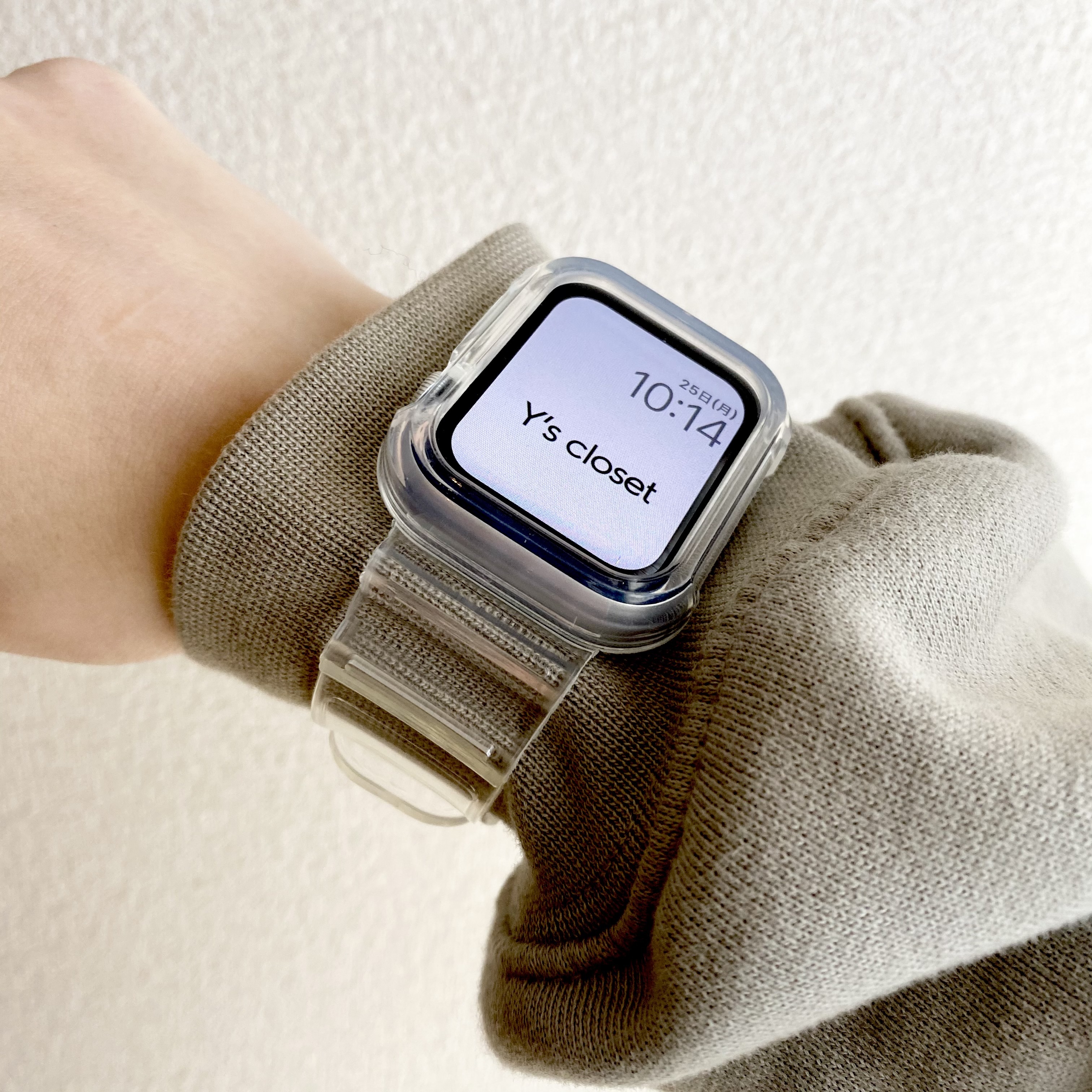 Apple Watch クリア フレームケース一体型 バンド ベルト Aw103 Y S Closet