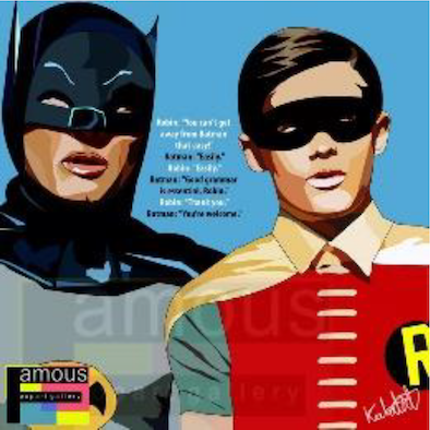バットマン ロビン Batman Robin Blue Lサイズ 52cm Papdc 0001 ポップアートパネル フレーム公式通販サイト 商品数1000点超え