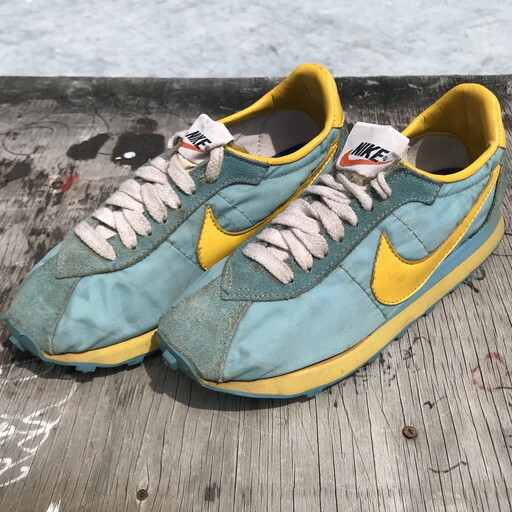 70 S 80 S Nike Lady Waffle Trainer ナイキ レディー ワッフルトレーナー 水色 イエロー 箱付き Agito Vintage