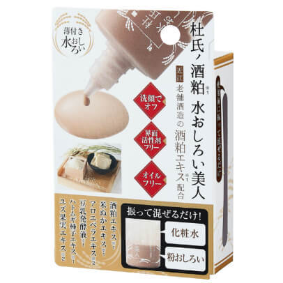 杜氏の酒粕水おしろい美人 30ml 水おしろい 化粧水 ベースメーク 化粧下地 スキンケア 酒粕エキス 美容成分 粉白粉 すっぴん 酒粕エキス 米由来 スペシャルケア 米ぬかエキス ホエイエキス プラセンタ マイノロジ 日本製 カバー すっぴんメイク メイク 代引き不可