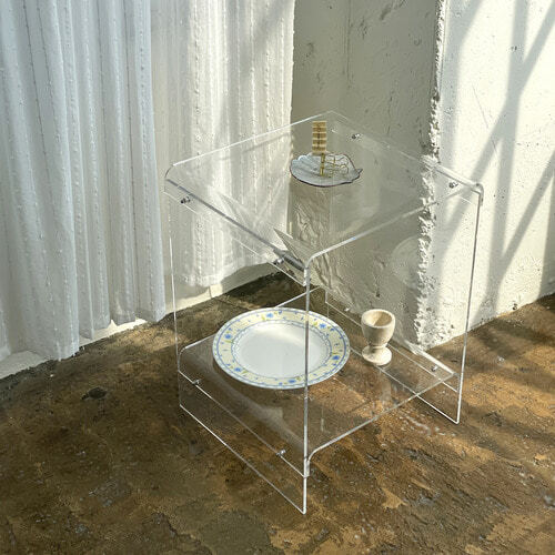 fresh acryl side table / フレッシュ アクリル サイドテーブル 2段 韓国 インテリア 雑貨 家具 | tokki