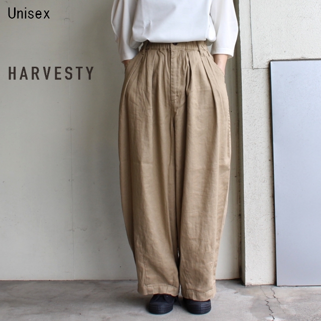 Harvesty リネンコットンサーカスパンツ A Beige C Countly Online Store メンズ レディス ユニセックス通販