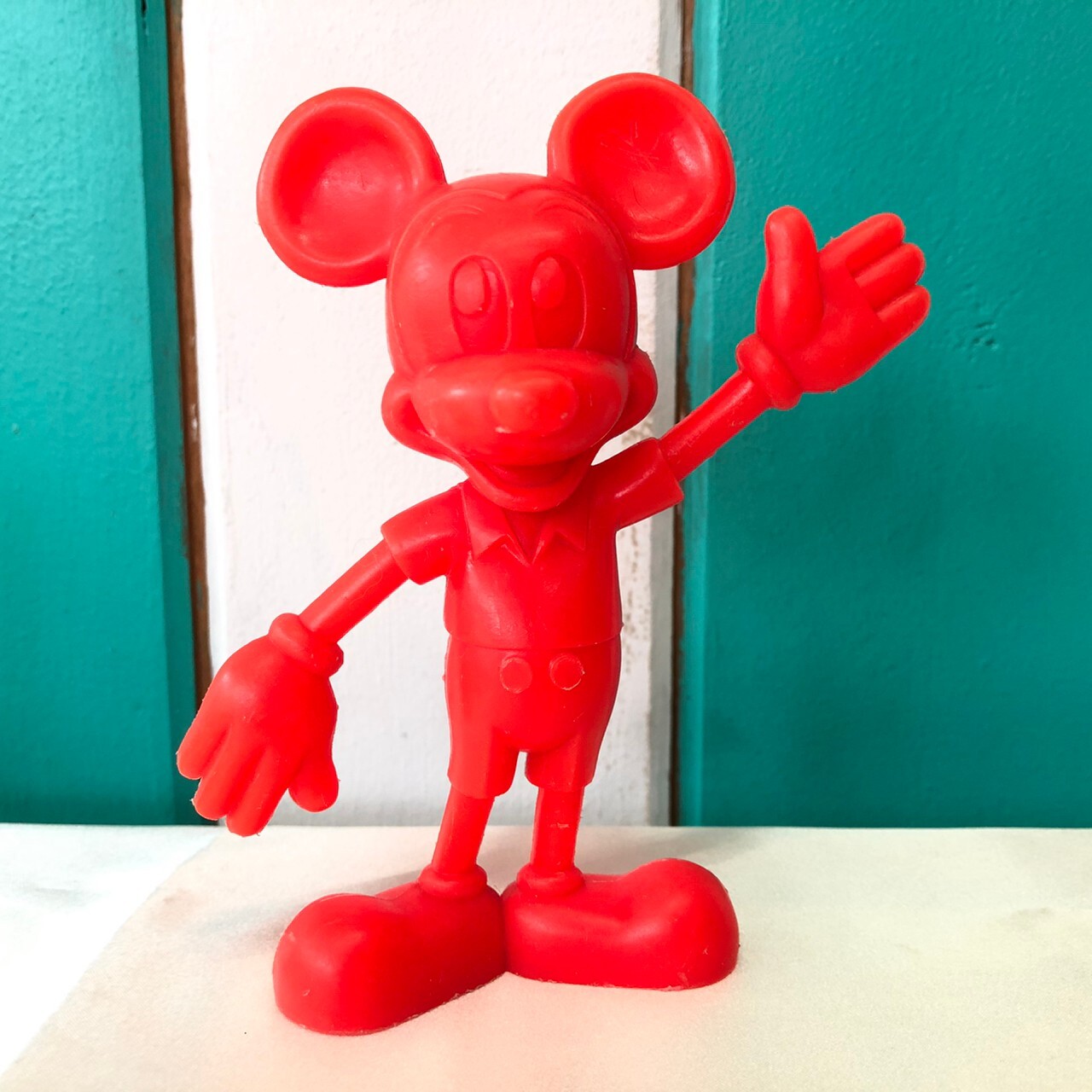 70sミッキーマウス ヴィンテージ ルイスマルクス ディズニー プラスチックフィギュア Louis Marx Disney Mickey Mouse Standing Wave Plastic Figurine The Puppez E Shop ザ パペッツ松本 Webショップ