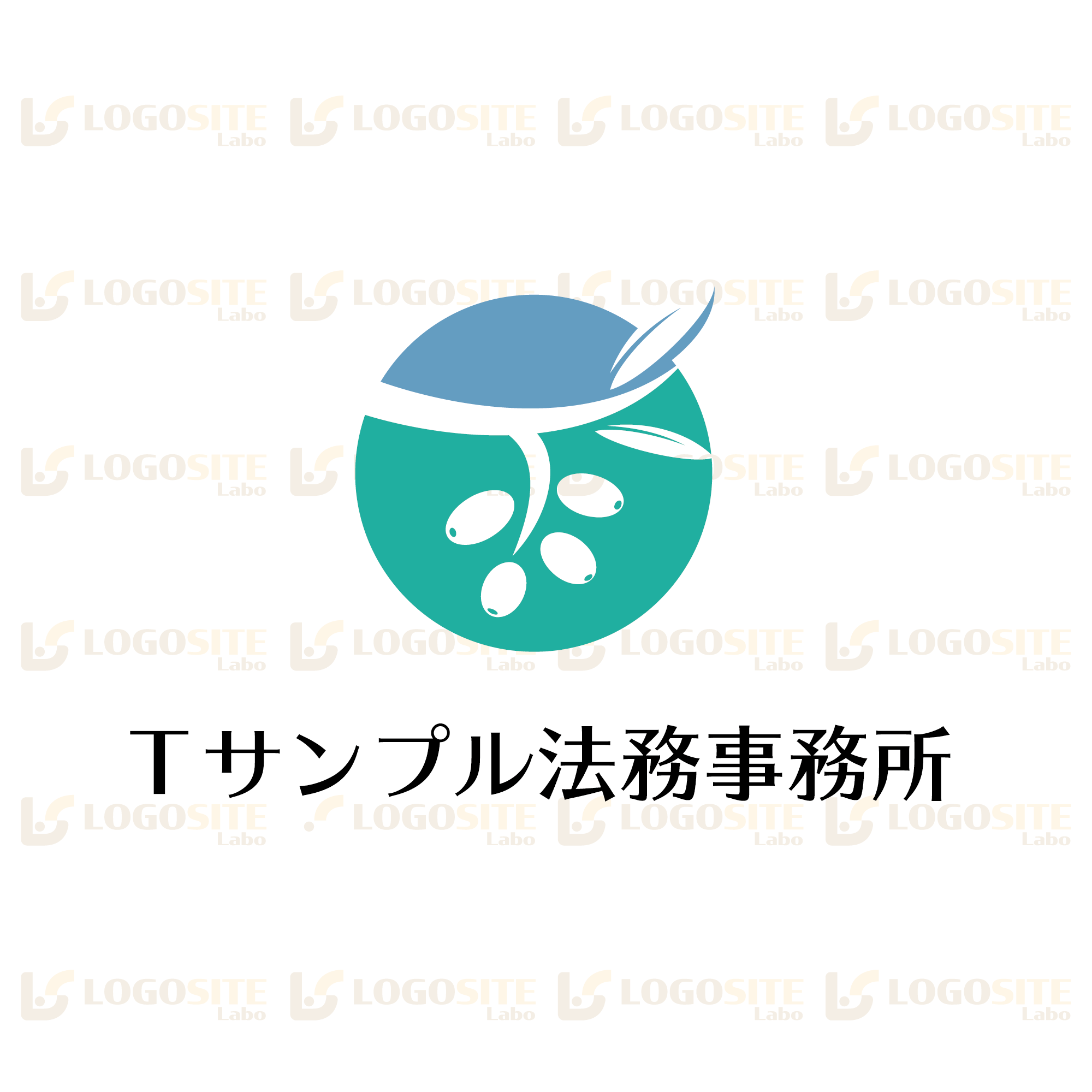 ロゴマーク オリーブが実るｔ T Logo ロゴサイトラボのネットショップ