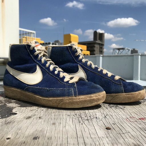 70 S 80 S Nike Blazer Hi Top ナイキ ブレザー スエード 青 ブルー オリジナル Us6 5 希少 ヴィンテージ Agito Vintage