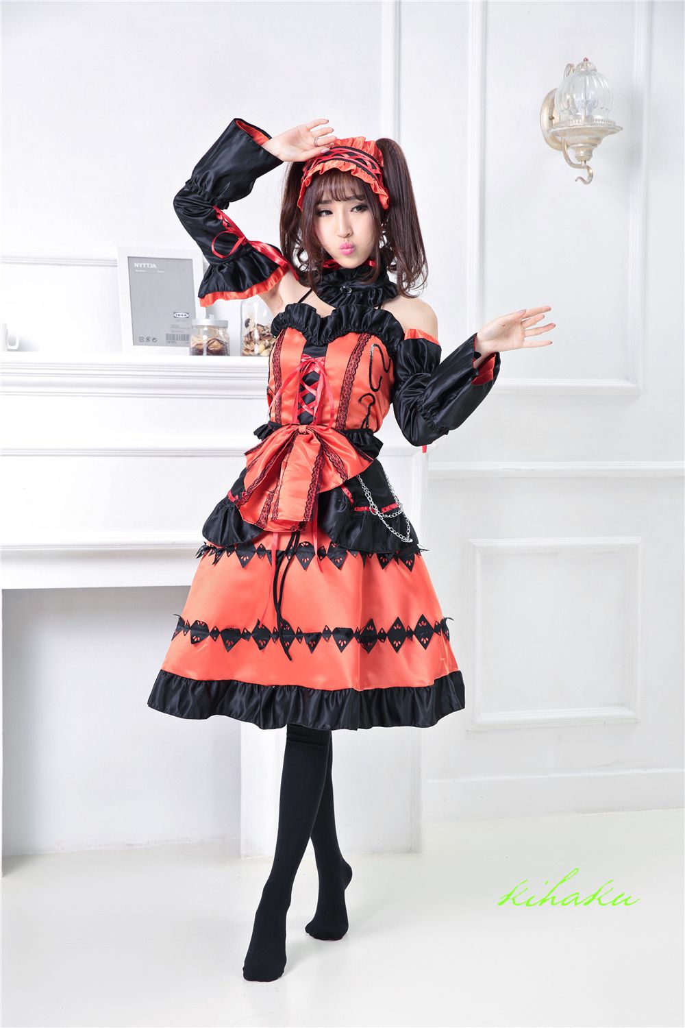 即日出荷 着物 Date A Live デート ア ライブ風 アイドル制服 コスプレ衣装 ハロウィン 49 Souvenir Rico