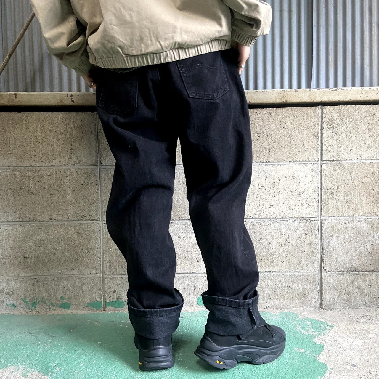 Lee リー Reguular Fit テーパード ブラック デニムパンツ メンズw38 古着 ジーンズ 黒 デニムパンツ All15 Cave 古着屋 公式 古着通販サイト