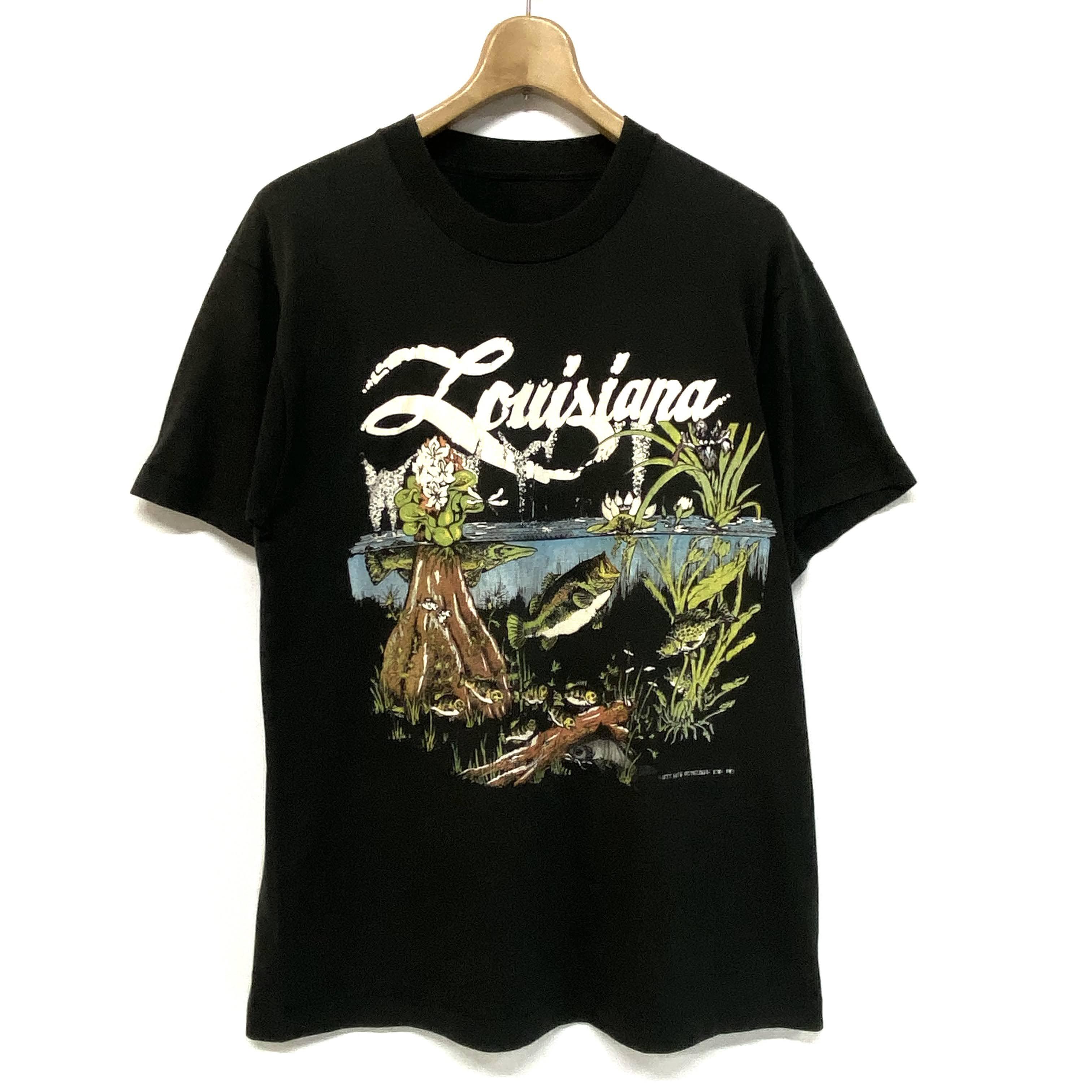 90年 ヴィンテージ Louisiana ルイジアナ 魚柄 釣り Tシャツ ヴィンテージ メンズl 古着 Tシャツ Al Sa2106 Cave 古着屋 公式 古着通販サイト