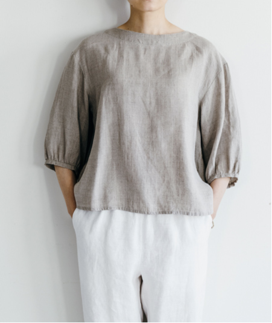 Fog Linen Work フォグリネンワーク マーシャ トップ ナチュラル Crecer クレセール