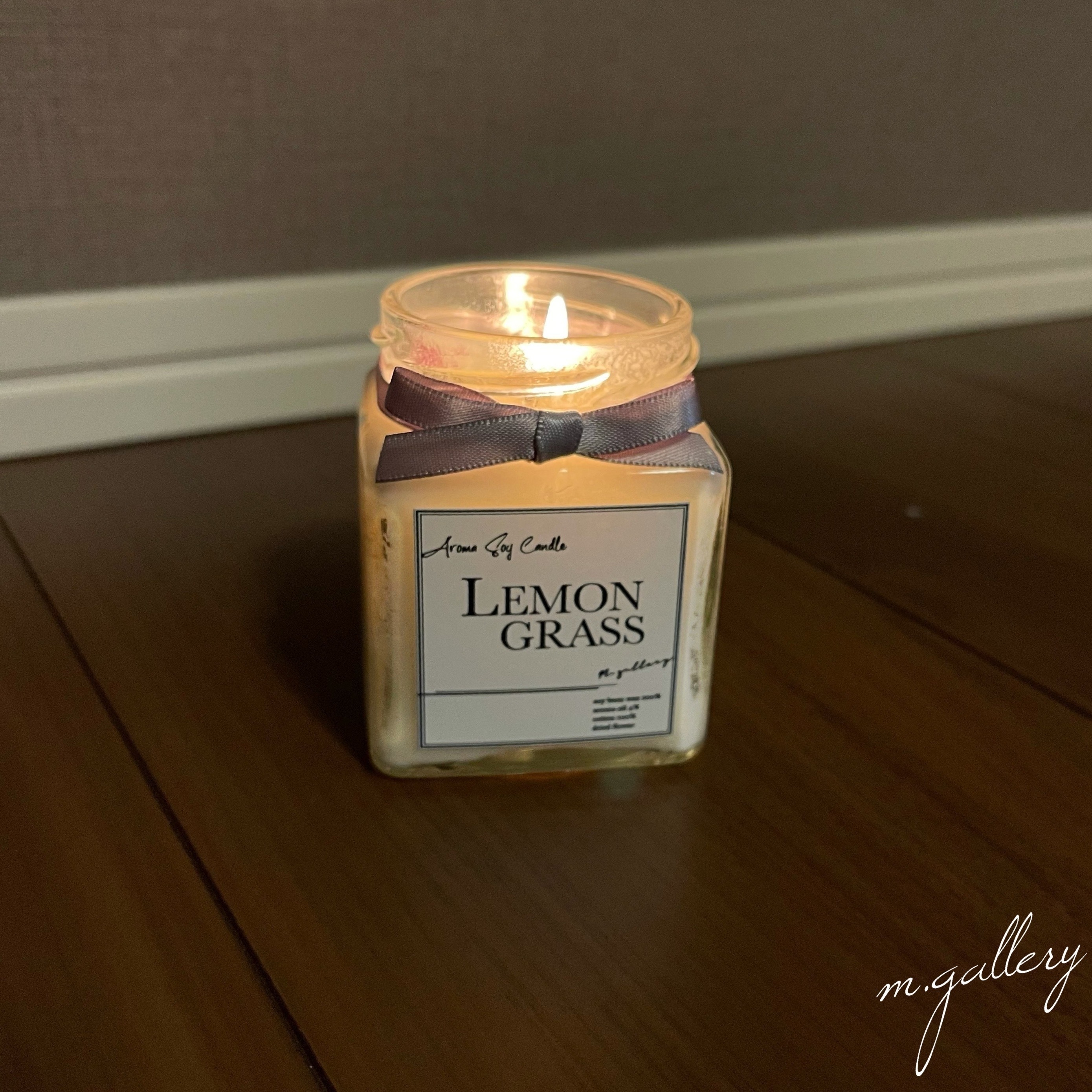 レモングラス ソイアロマキャンドル Soy Candle ウェディング お誕生日ギフト 母の日にも M Gallery