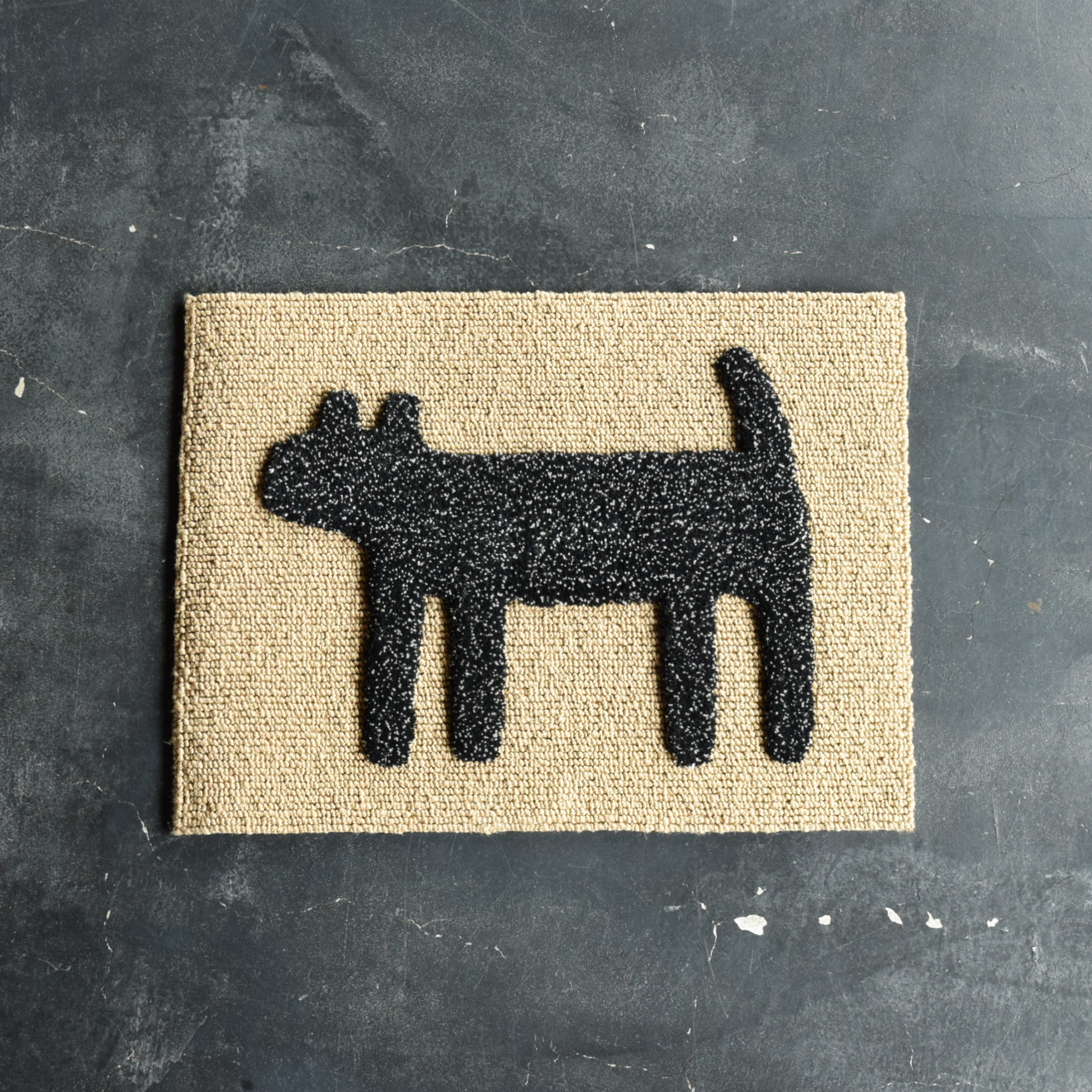 F Style Doggy Mat House 玄関マット 犬用マット Mix Black Apartment Online Store