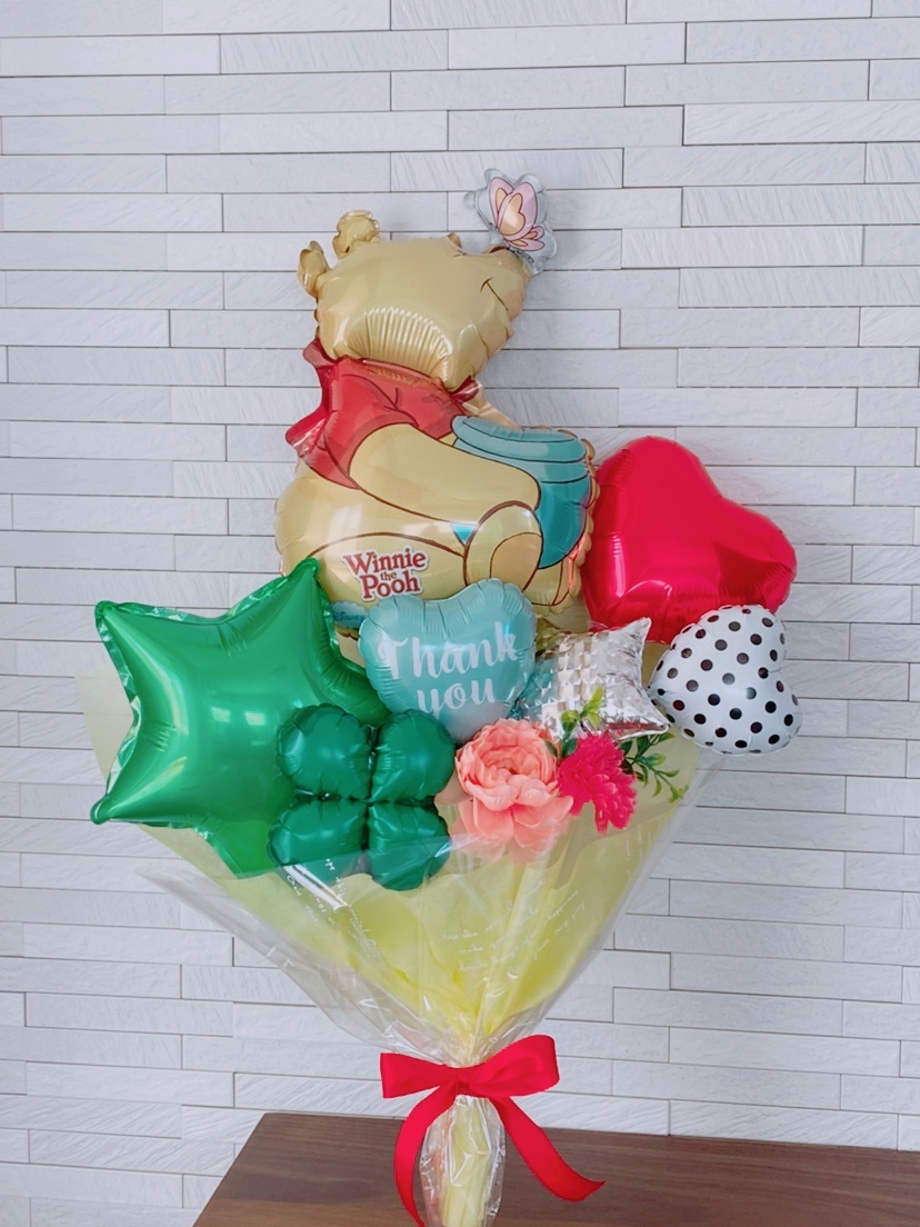Hn 33 ディズニーキャラクター プーさん花束バルーン バルーンギフト See Balloon