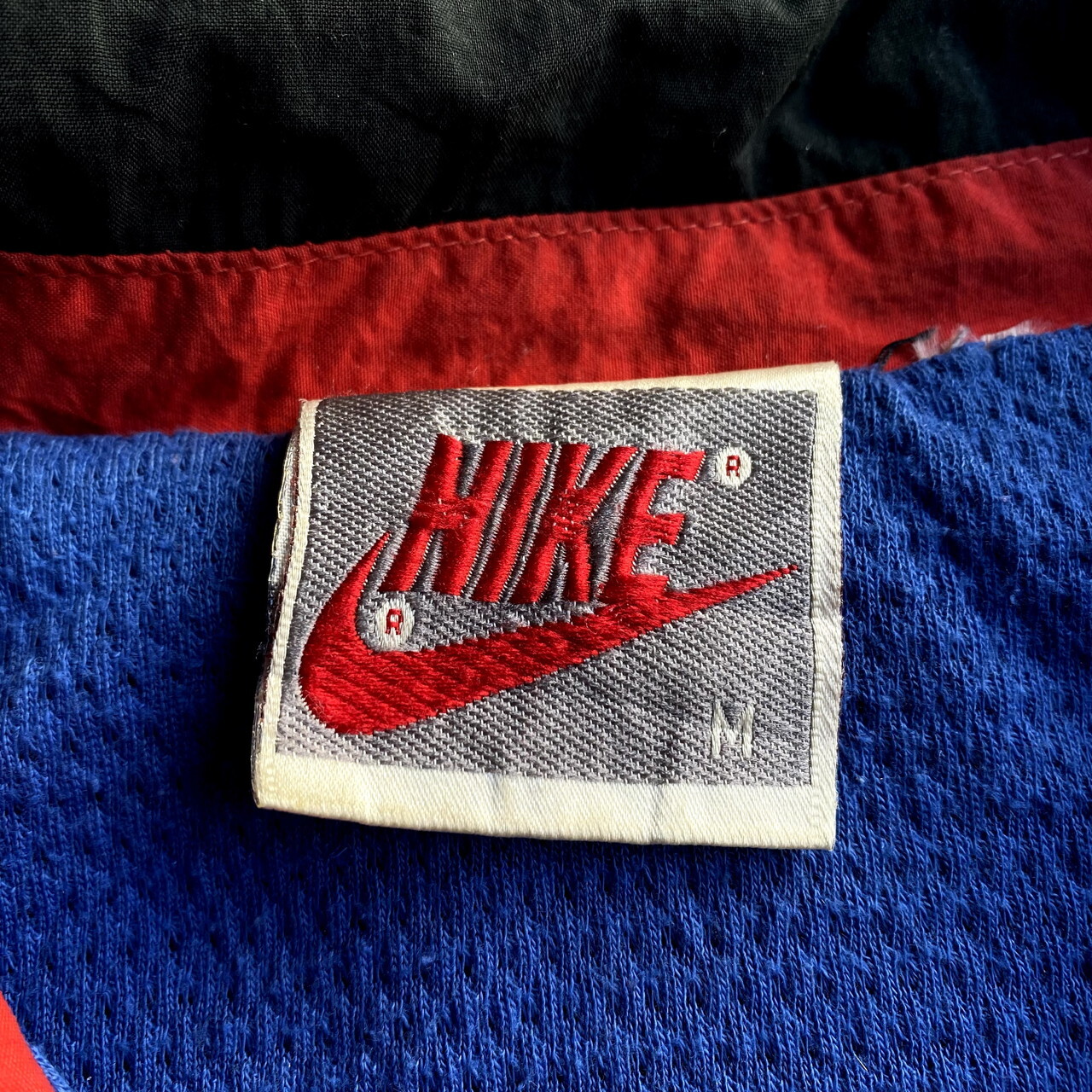 90年代 銀タグ Nike ナイキ ワッペンナイロンジャケット メンズl相当 古着 ブラック 黒 90s ヴィンテージ ビンテージ ナイロンジャケット Cave 古着屋 公式 古着通販サイト