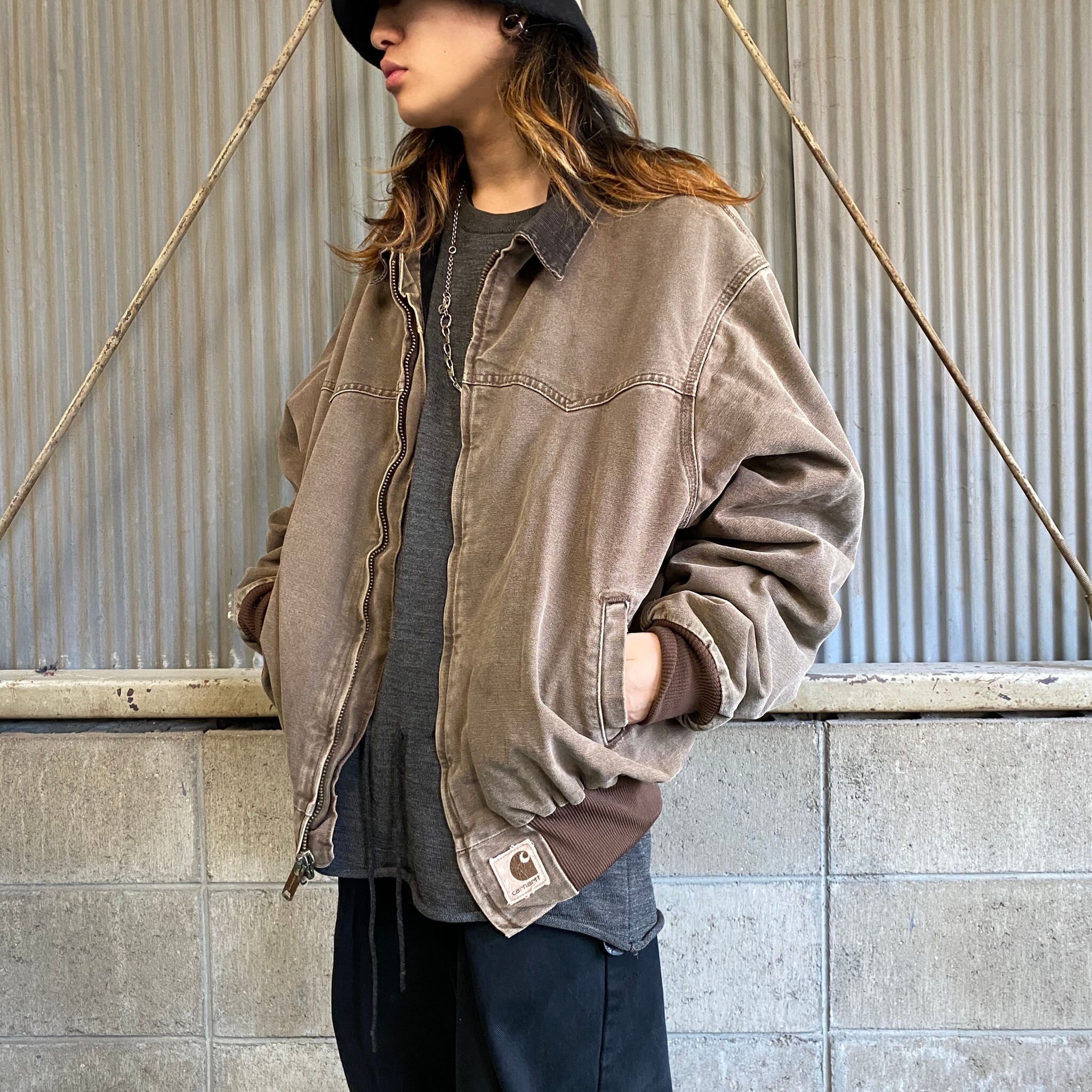 美品！ 希少カラーMOS Carhartt  カーハート サンタフェジャケットデトロイトジャケット