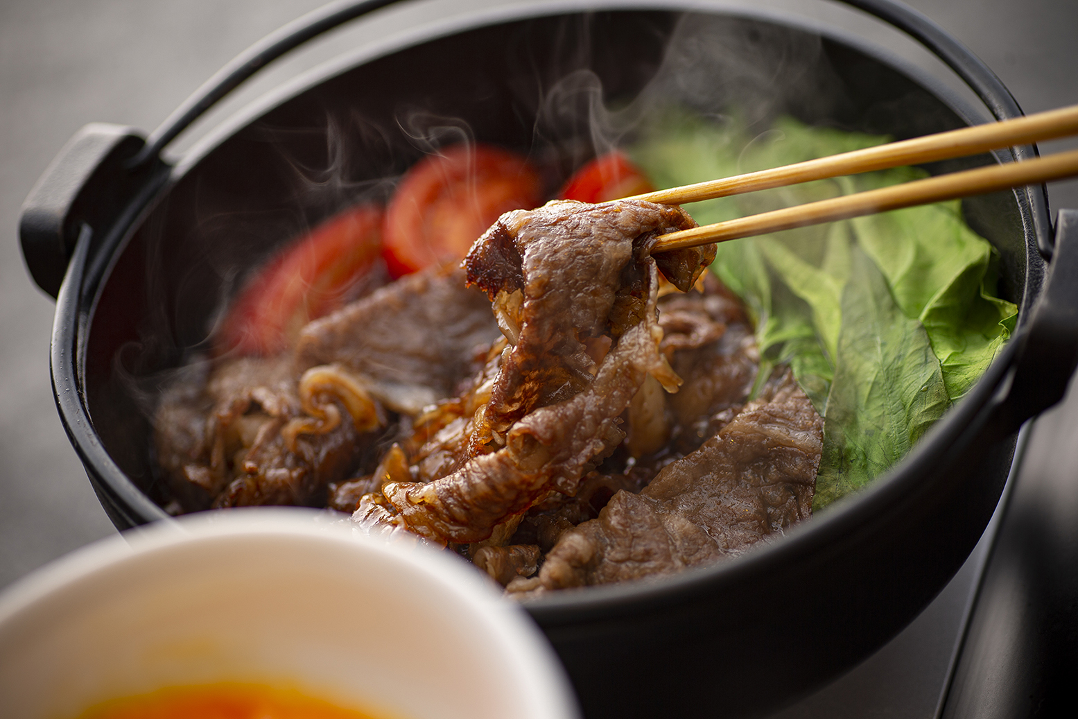 夏限定 イタドリトマトと鎌田にんにくの夏すき焼きセット お肉600g すき焼きと牛まぶし ももしき