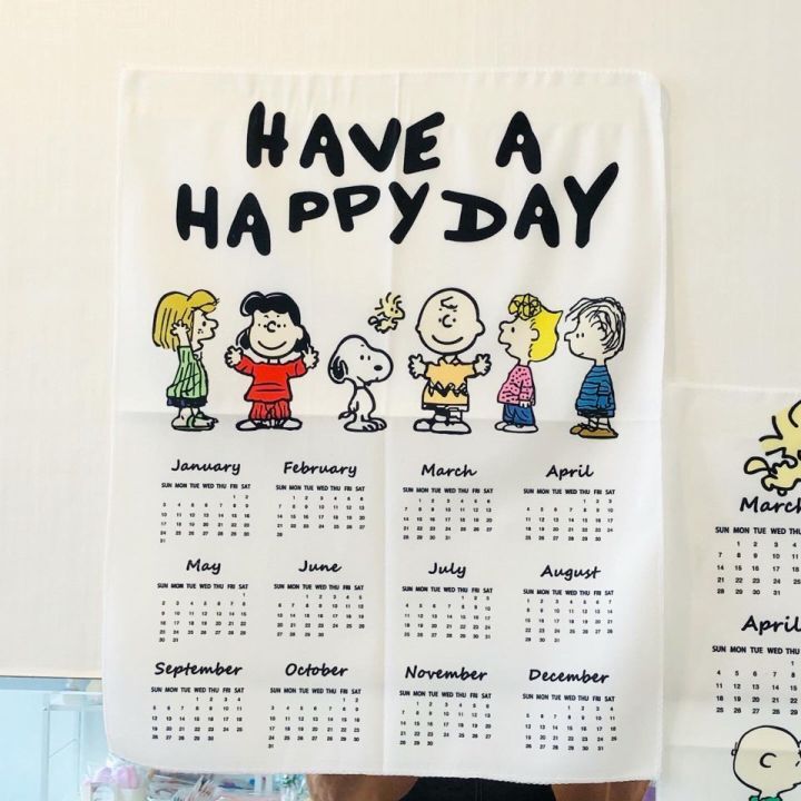21 Snoopy Fabric Calendar 8type 21年 スヌーピー ピーナッツ ファブリックカレンダー ポスター 韓国雑貨 Tokki Maeul トッキマウル 韓国雑貨通販サイト