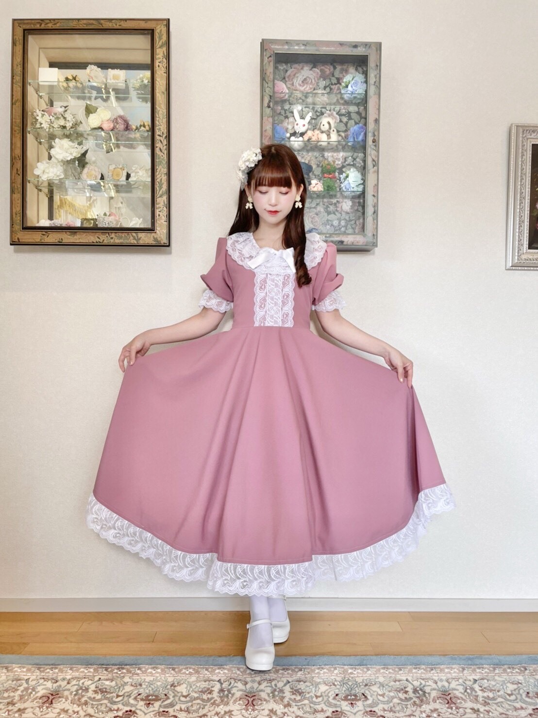 予約 デザイナー誕生祭ワンピース ちりめん Hirokotokumine Online Shop