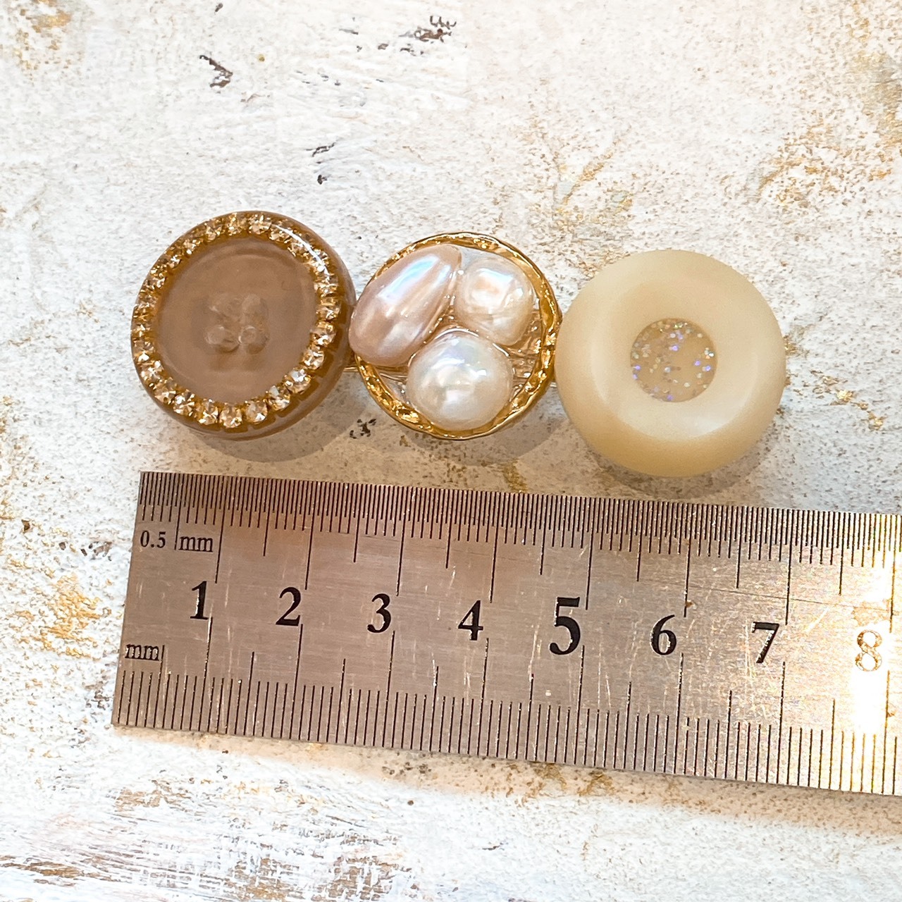 送料無料ボタン レジンバレッタ ハンドメイド雑貨のお店キャトル