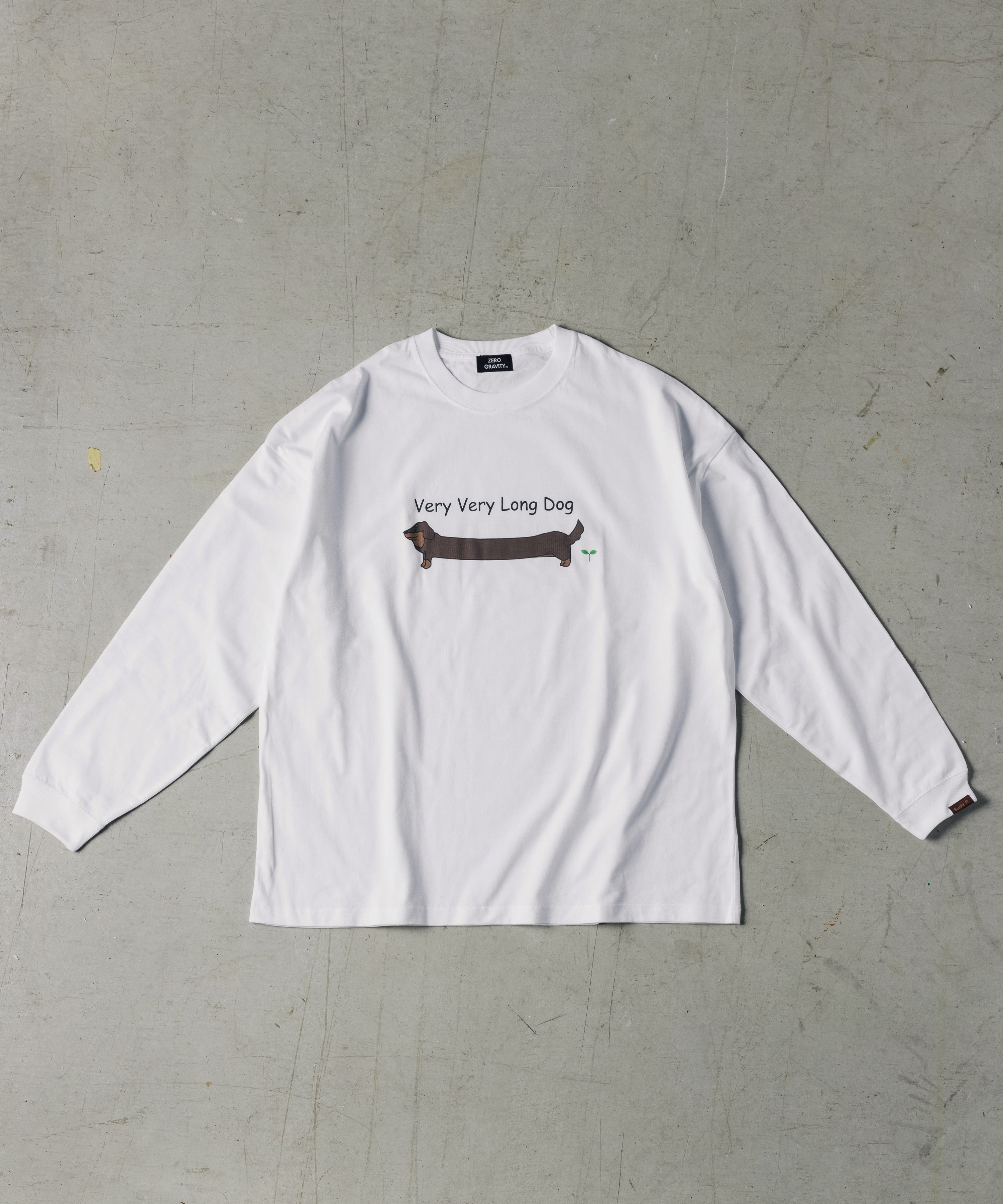 Very Very Long Dog Oversized Ls T Shirt Zero Gravity Official Shop