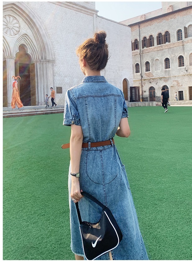 メーカー希望小売価格から30 Off デニム ワンピース 半袖 マキシ 大きいサイズ デニムワンピース コーデ 40代 ロング 50代 30代 ミセス レディース 婦人用 きれいめ 大人 上品 夏 おしゃれ ミモレ丈 きれいめカジュアル 夏ワンピース レトロ モダン 花柄 クラシック