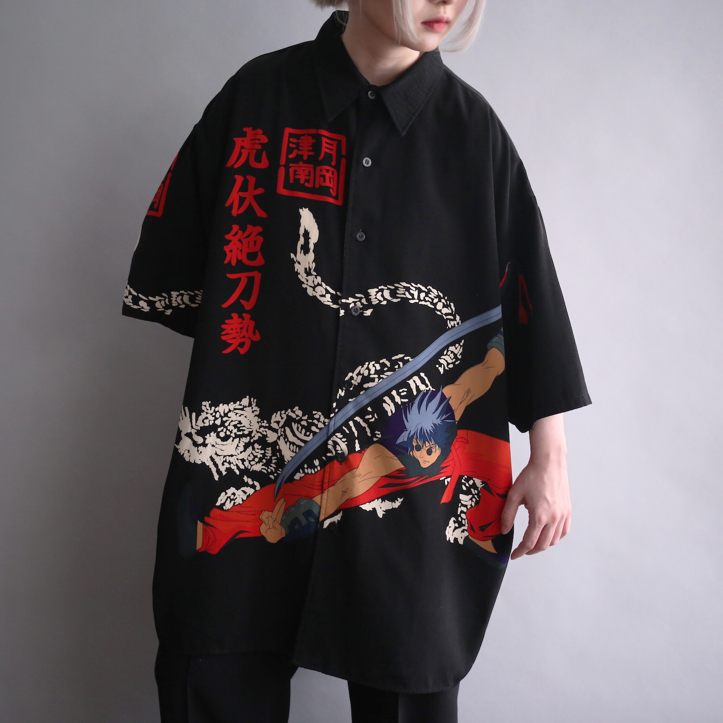 虎伏絶刀勢 Good Pattern Over Size H S Shirt Nihil