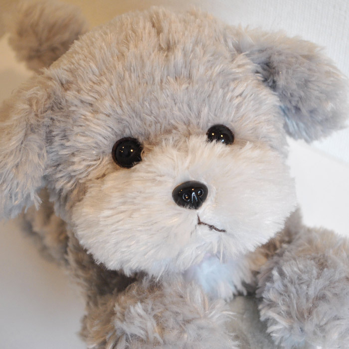 トイプードル ぬいぐるみ 犬 シルバーグレー ギフト 誕生日プレゼント 子供 孫 ナチュラル雑貨リリアンナ