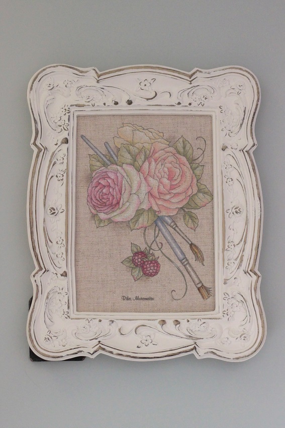 アクリル バラとベリーのリネンフレームデザインキット Atelier Paisible Online Shop