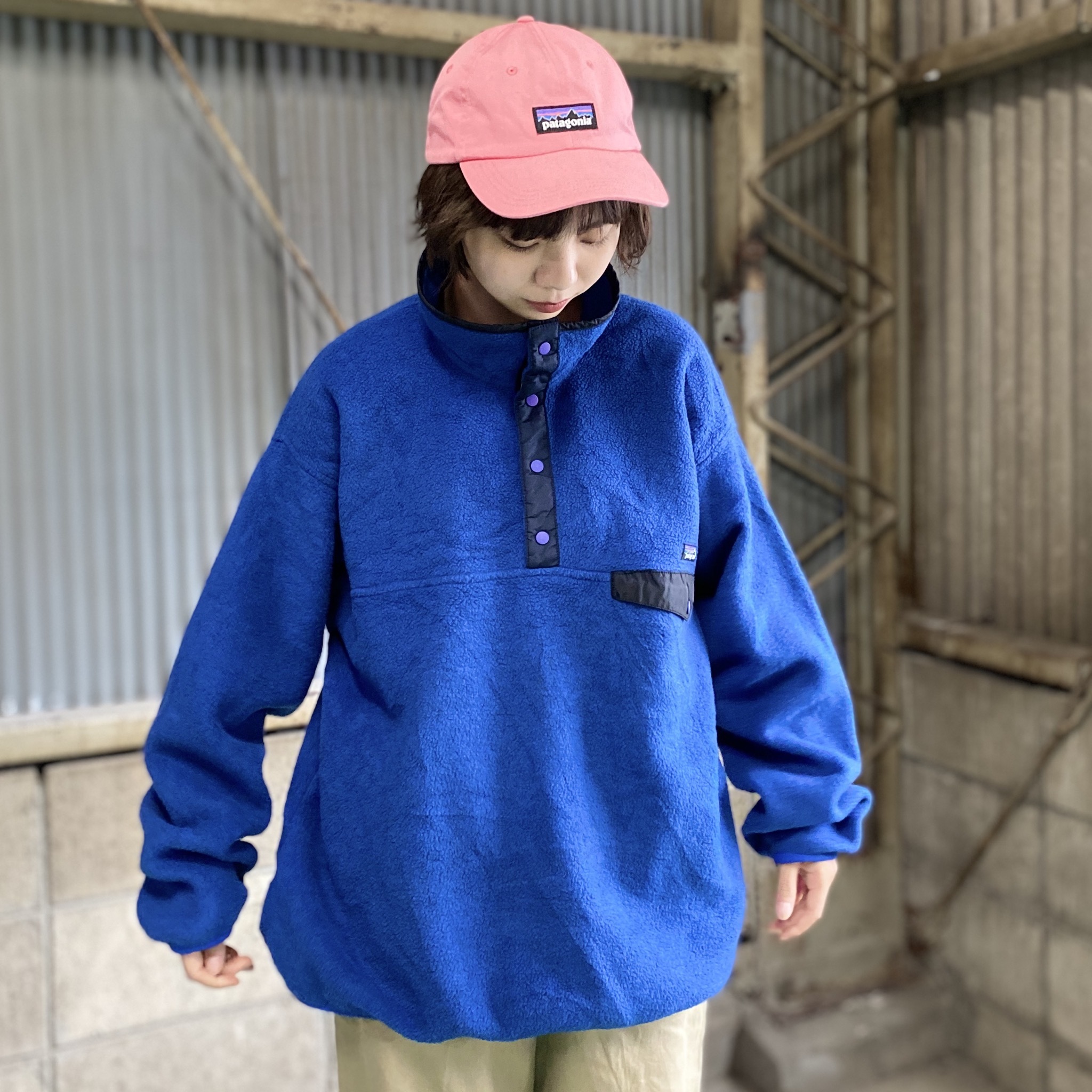 パタゴニアPatagonia ガールズXL シンチラスナップT フリース - 通販