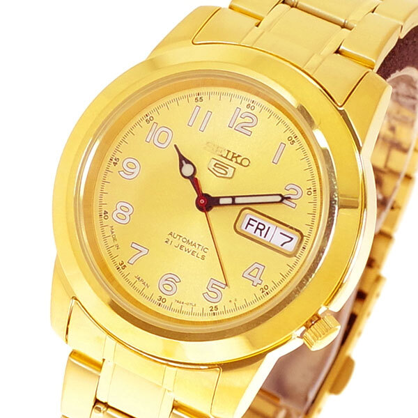 セイコー Seiko 腕時計 メンズ レディース Snkk38j1 セイコー5 Seiko5 自動巻き ゴールド Happyshop橋本屋