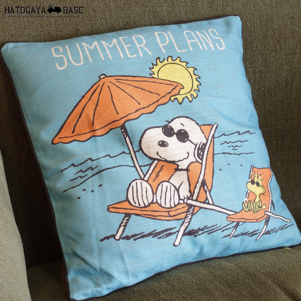 スヌーピー クッションカバー Summer Plans Snoopy Snpccp01 Hatogaya Base For Succulents And Volkswagen Lovers
