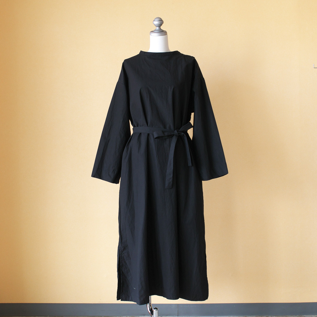 Gauze ガーゼ G454 Shoulder Button Antique One Piece ショルダーボタンアンティークワンピース ブラック Chelsea チェルシーオンラインショップ 四日市