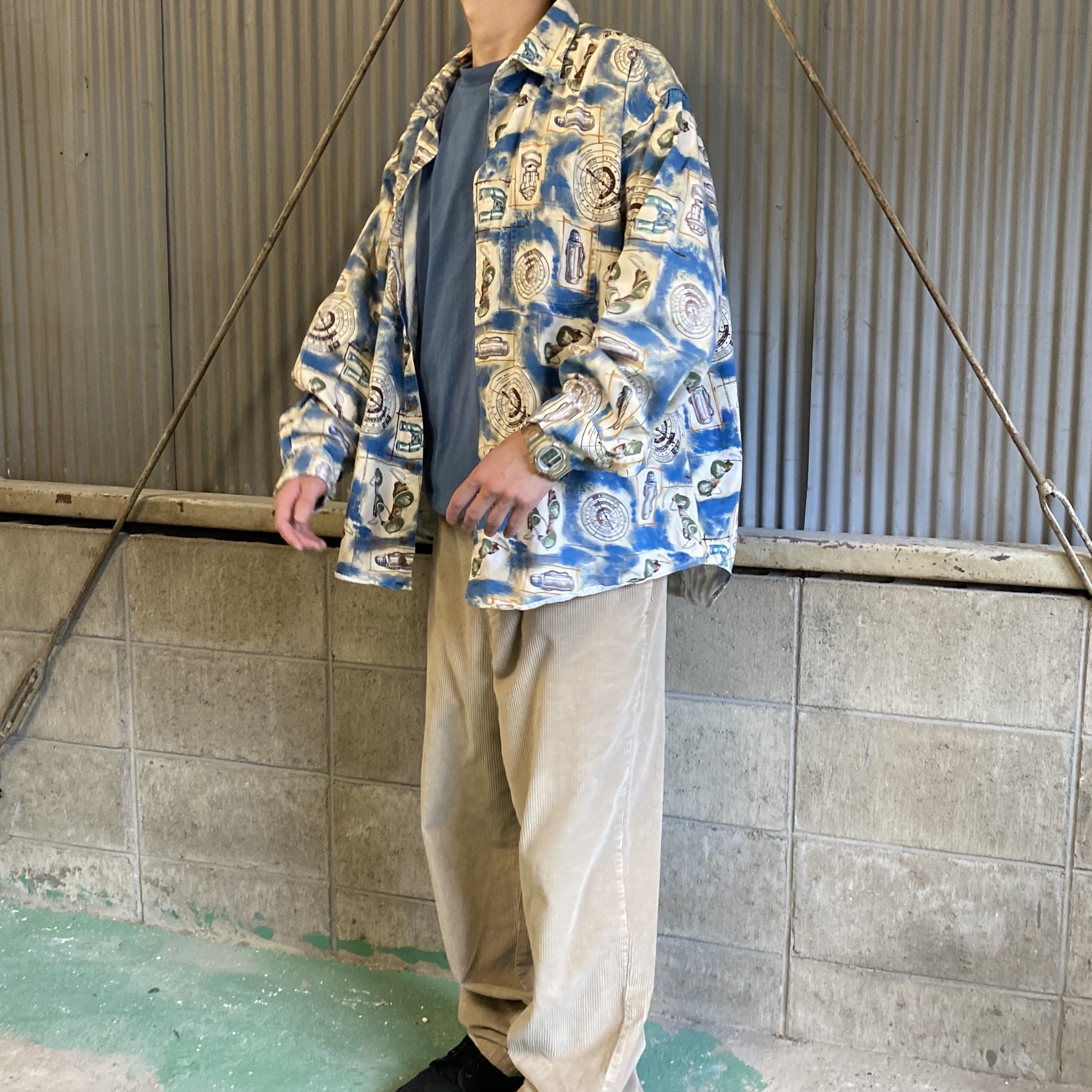 Dockers ドッカーズ 太畝 テーパード ワイド コーデュロイパンツ ベージュ メンズw34 古着 コーデュロイパンツ Cave 古着屋 公式 古着通販サイト