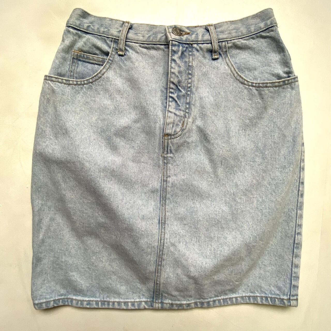 90年代 Usa製 Guess ゲス Aライン デニム スカート レディースm相当 古着 ブルー 水色 スカート Sa Al2109 Cave 古着屋 公式 古着通販サイト