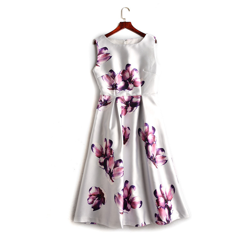 花柄 ノースリーブ Aライン ワンピース シンプル Aラインドレス Aラインワンピース 清楚 フレア シック シルエット きれいめ 上品 パーティドレス 結婚式ドレス 結婚式二次会 お呼ばれ フォーマル ワンピース ワンピドレス 代 30代 40代 秋冬新作 演奏会 結婚式