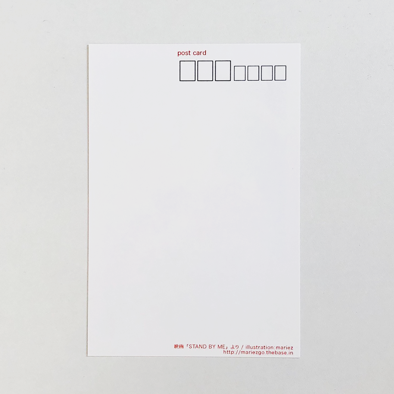 ポストカード 映画 Stand By Me より Mariez Go