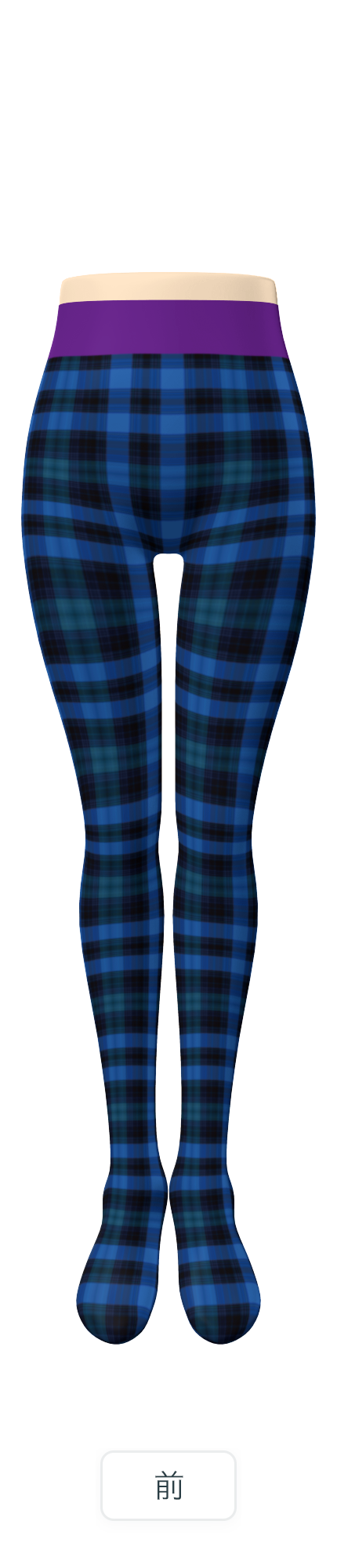 Blue Tartan Tights 80 Denier By Sharishari On The Stage Kwaz Label