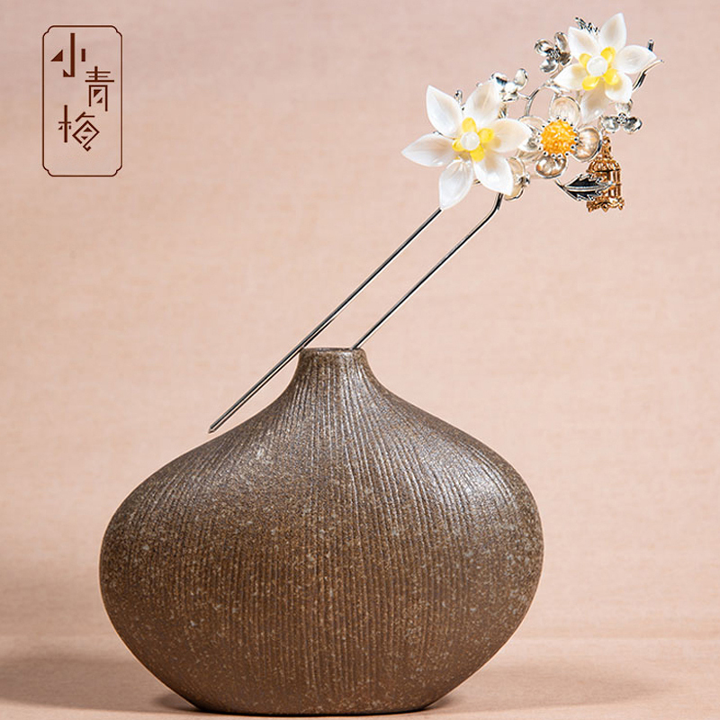 青梅安歌シリーズ 髪飾り 簪 チャイナ風アクセサリー 花火大会 お祭り 手作り 気質よい 水仙花 Elegant