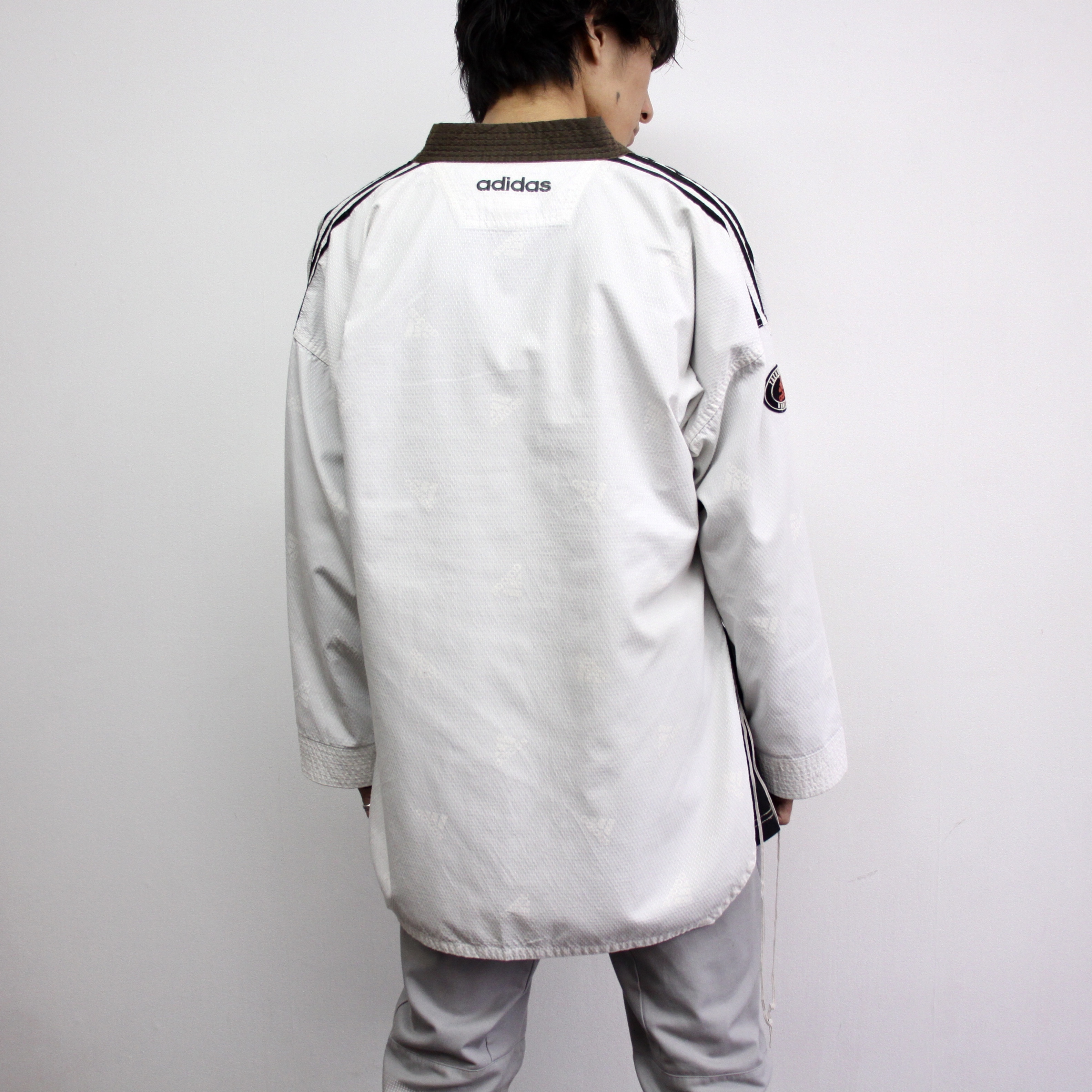 0126 Adidas 道着 Pullover 00s 00年代 アディダス テコンドー Taekwondo Vintageヴィンテージ Us古着 古着 Peecan