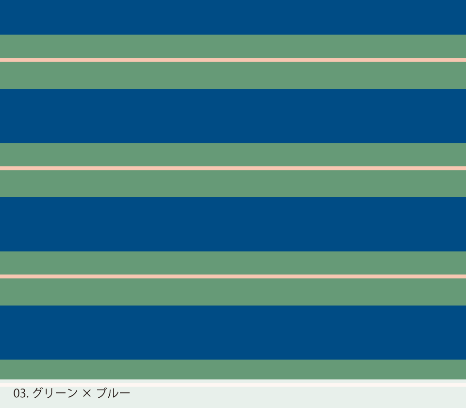 壁紙 018 青系ボーダー Wearll ウェアル 貼ってはがせるシール壁紙