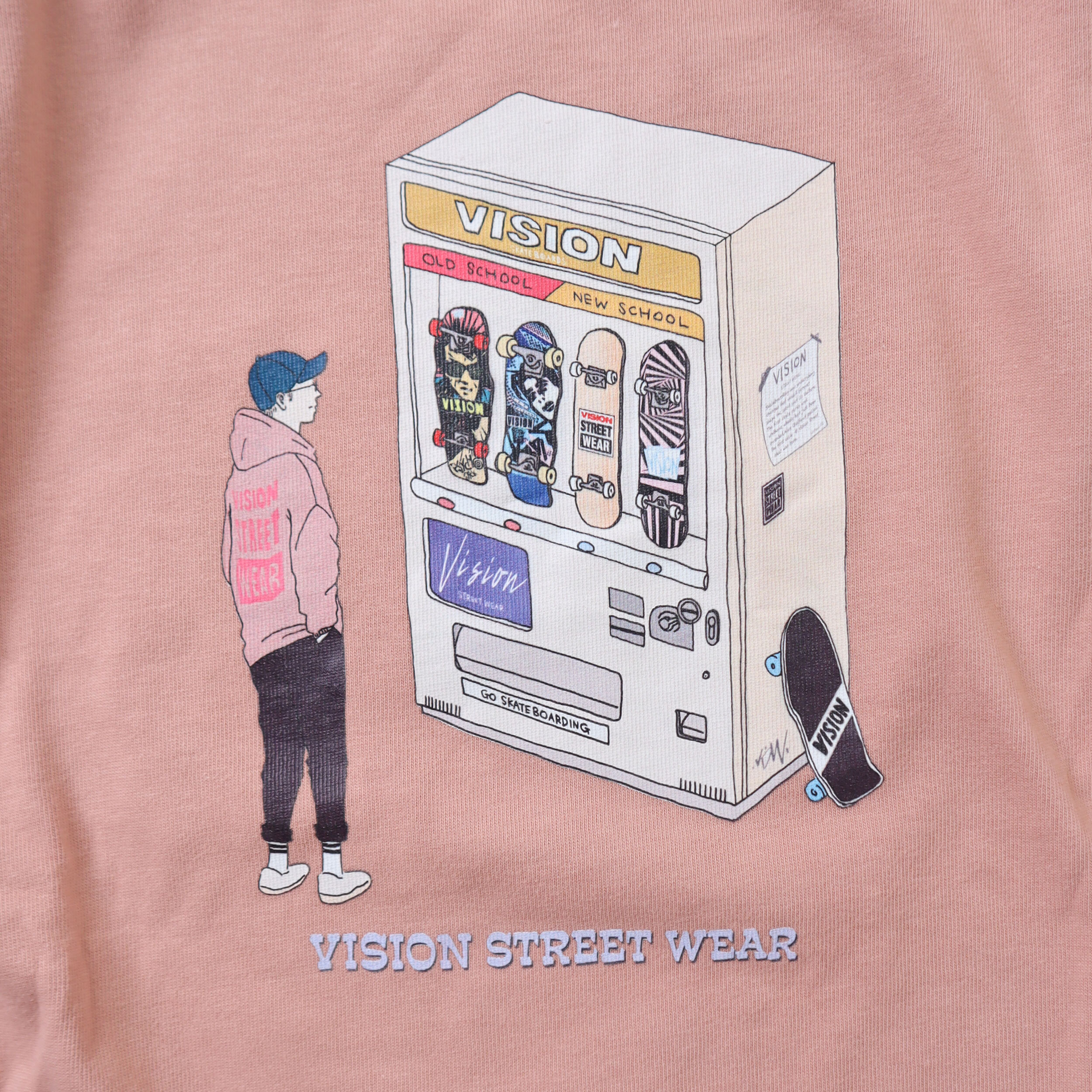 自販機イラストヘビーウェイトロンt Vision Street Wear Online Shop