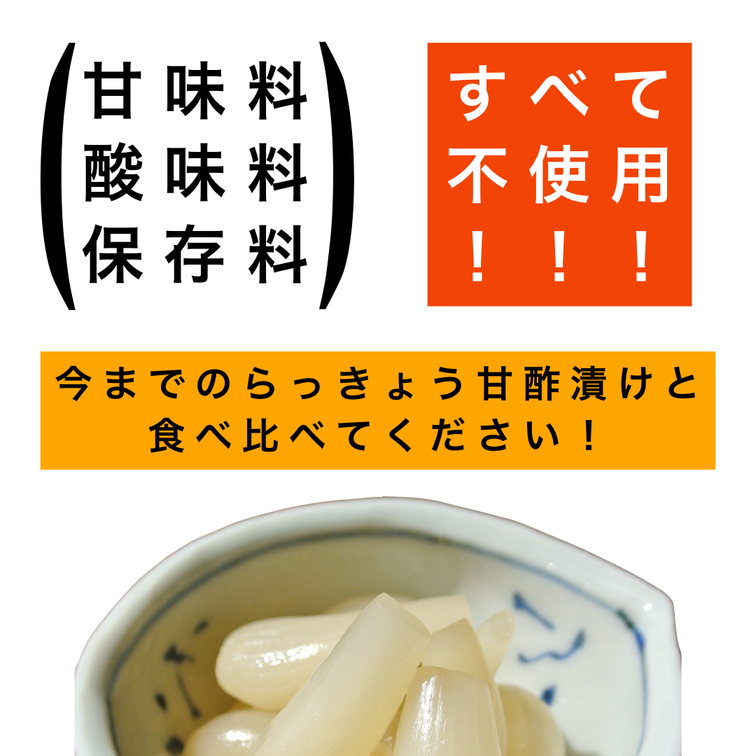 お試し 三里浜産らっきょうの甘酢漬８０g １袋 昭和24年創業 かねなかや次兵衛