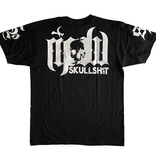 Skullshit Ripdw Collaboration T Sh スカルシット Rip Design Worxx リップデザインワークス 限定コラボ ｔシャツ 半袖 ドクロ 黒 ブラック バックプリント メンズ レディース パンクロック Punkrock バンド フェス 骸骨祭り ギフトラッピング無料 ステージ衣装 Rogia