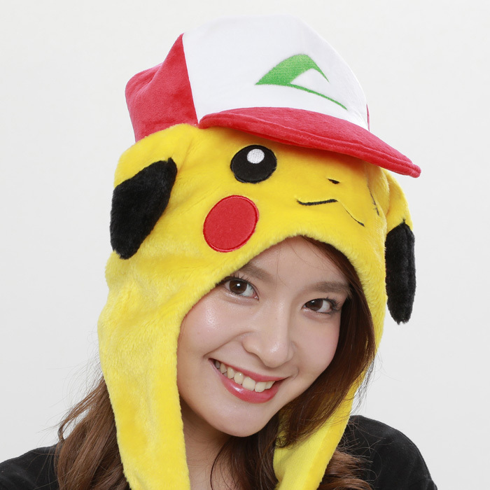 ポケモン サトシのピカチュウ 被り物 かぶりもの 被りもの キャラクター 可愛い サトシ ピカチュウ ポケットモンスター なりきり アニメ メンズ レディース 男女兼用 ヘッド 帽子 頭 コスプレ コス コスチューム 仮装 文化祭 忘年会 運動会 安い イベント 面白い S Sz