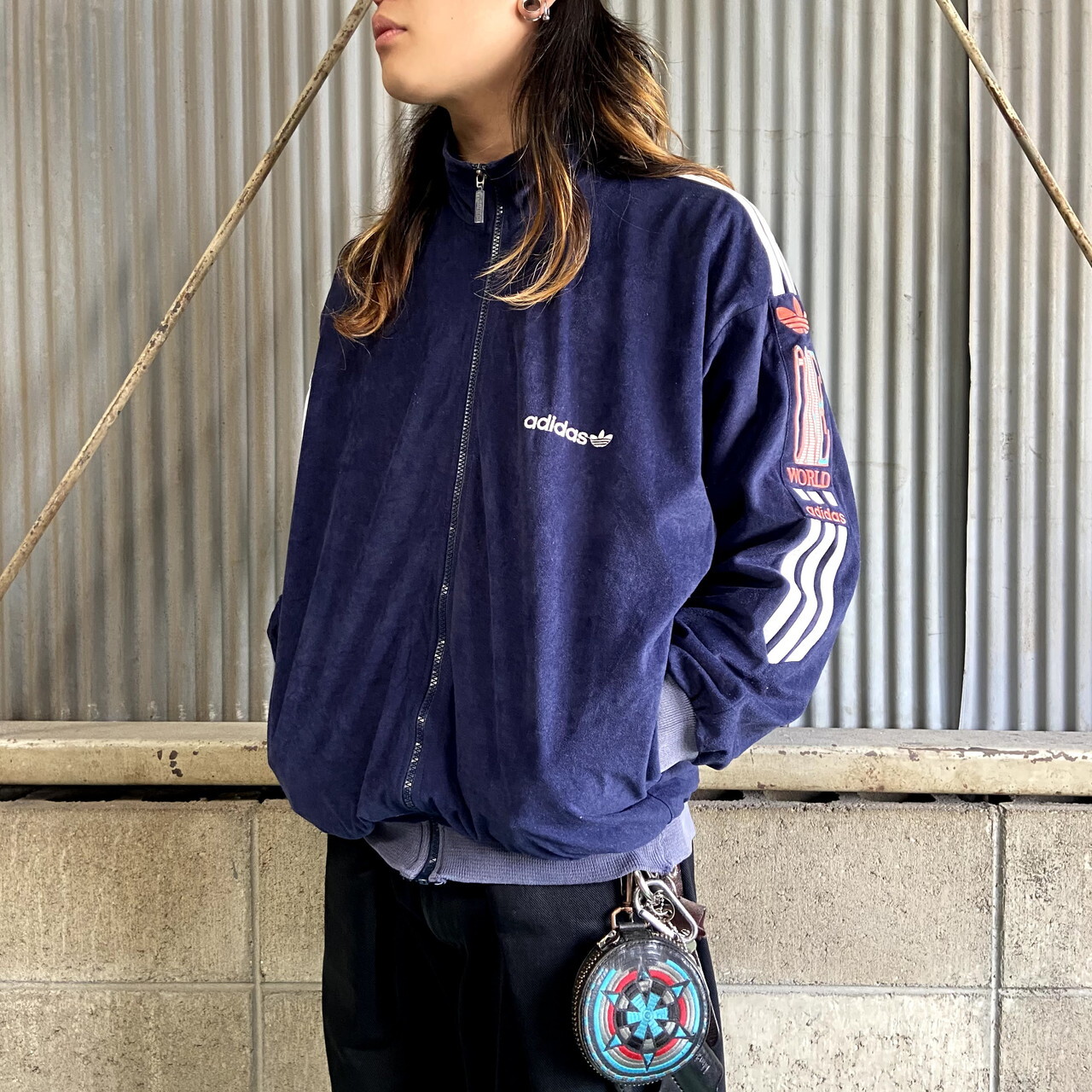 90s 古着 adidas アディダスオリジナルス トラックジャケット Lサイズ