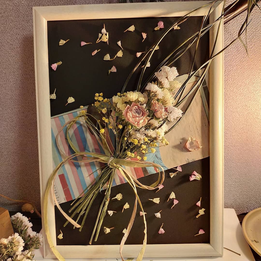 ドライフラワーアートフレームm Dry Flower Art Frame M Merry Go Round