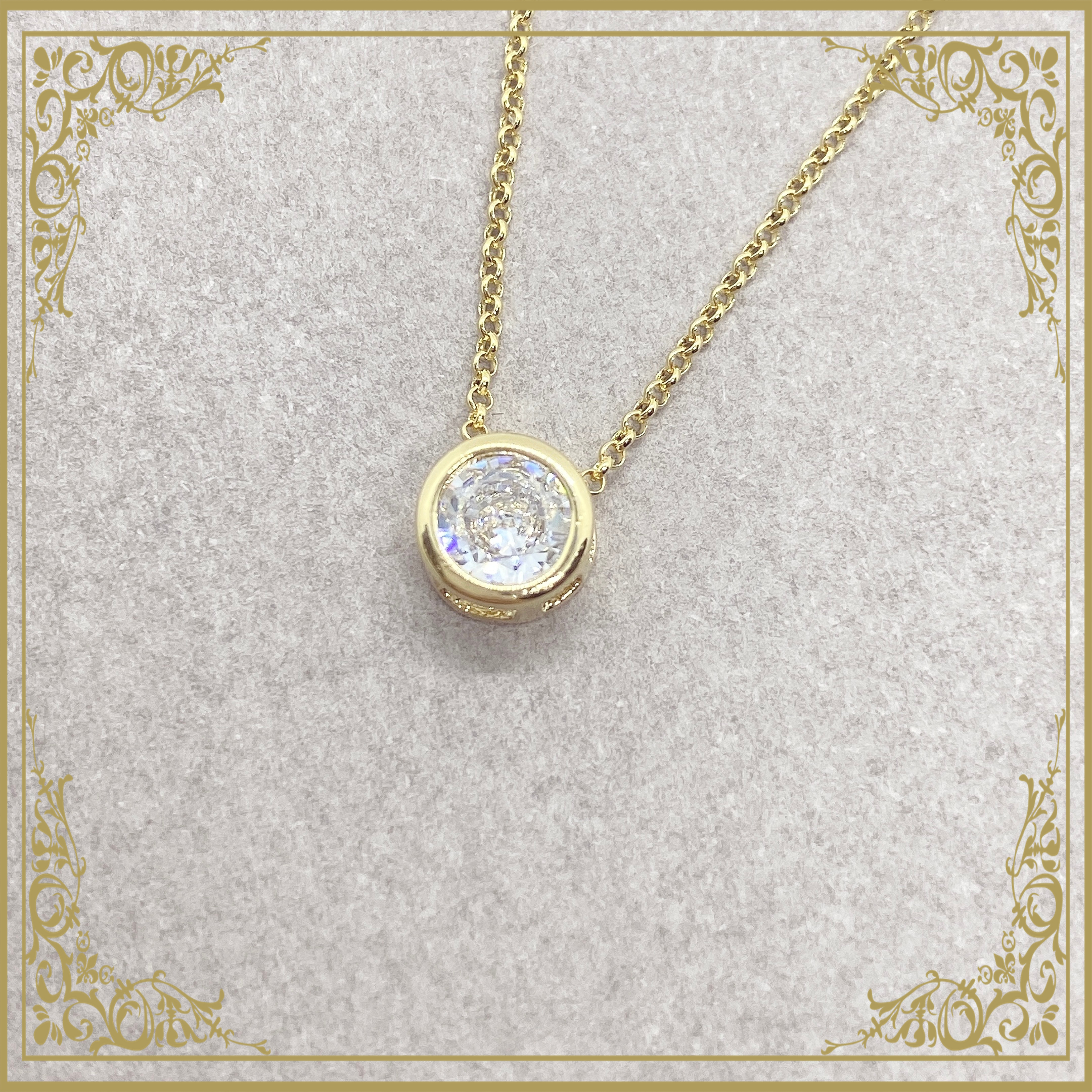 人生を変える運気を呼び込む ビジューネックレス ペンダント K16gp 幸福堂