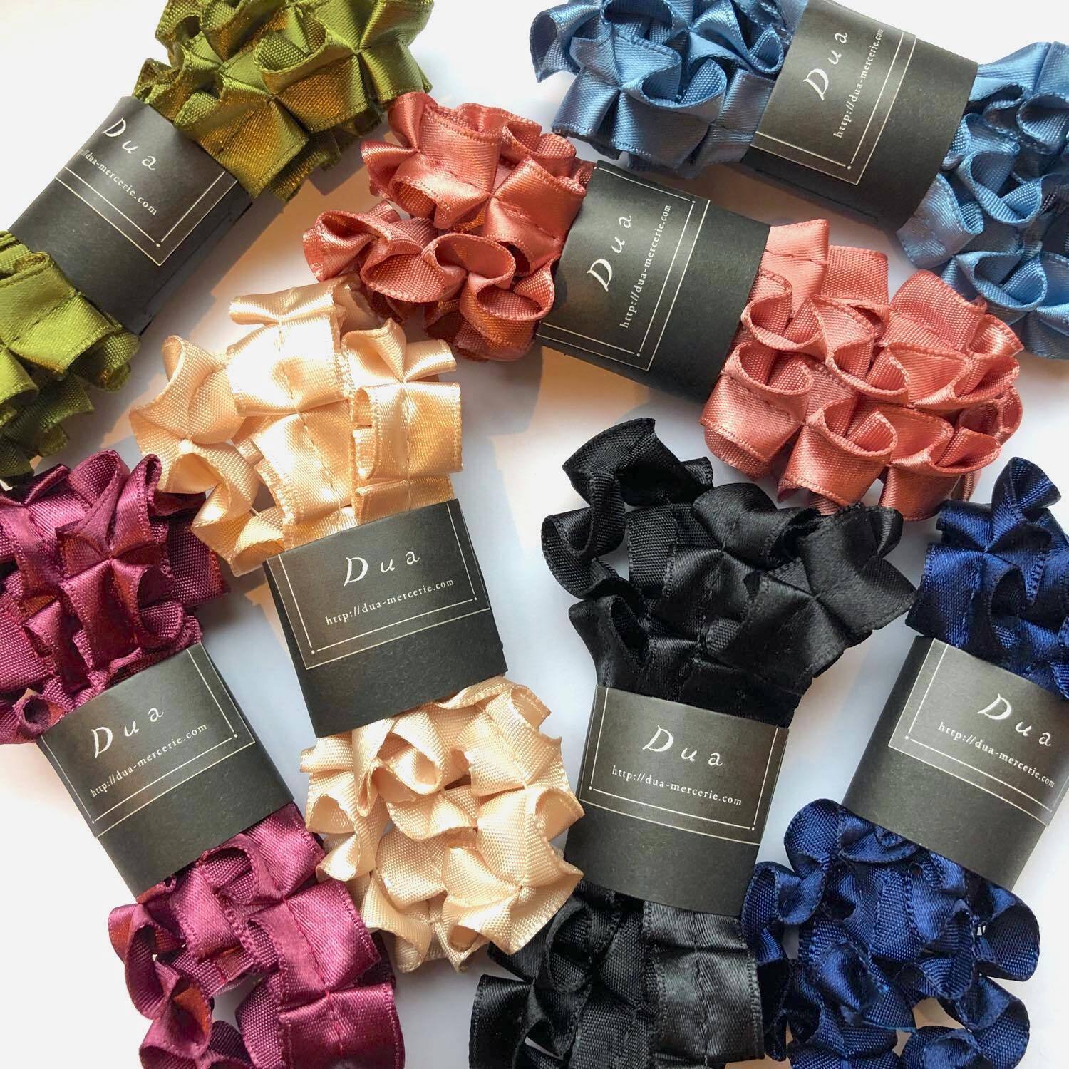 Mokuba プリーツサテンリボン 50cm 11色 Dua アクセサリーパーツショップ